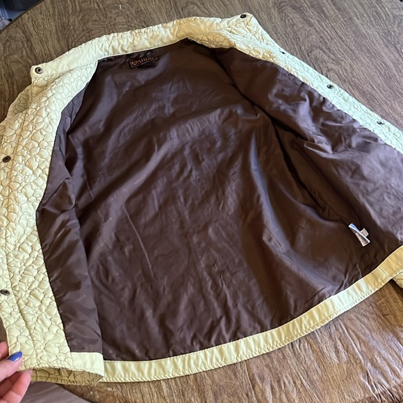 Ariat Embroidered Chartreuse Jacket Green Yellow with Brown Stitching Size M - Picture 9 of 13